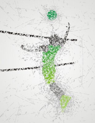 Poster Volleyball-Spieler