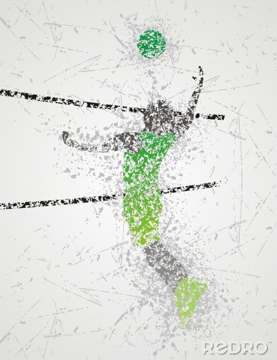 Poster Volleyball-Spieler