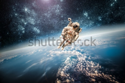 Poster Von der NASA entsandter Weltraum-Astronaut