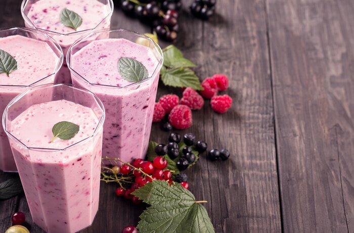 Poster Waldfrucht-Smoothies