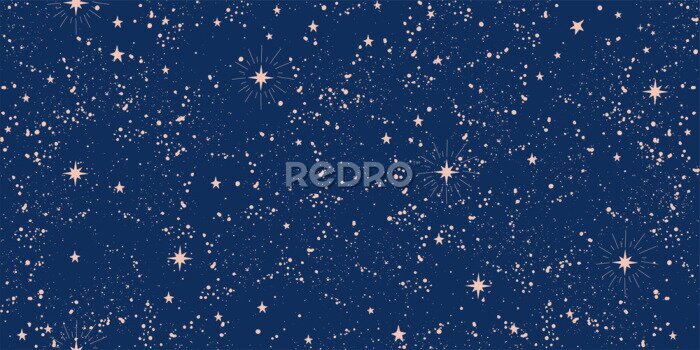 Poster Warmes Sternenlicht