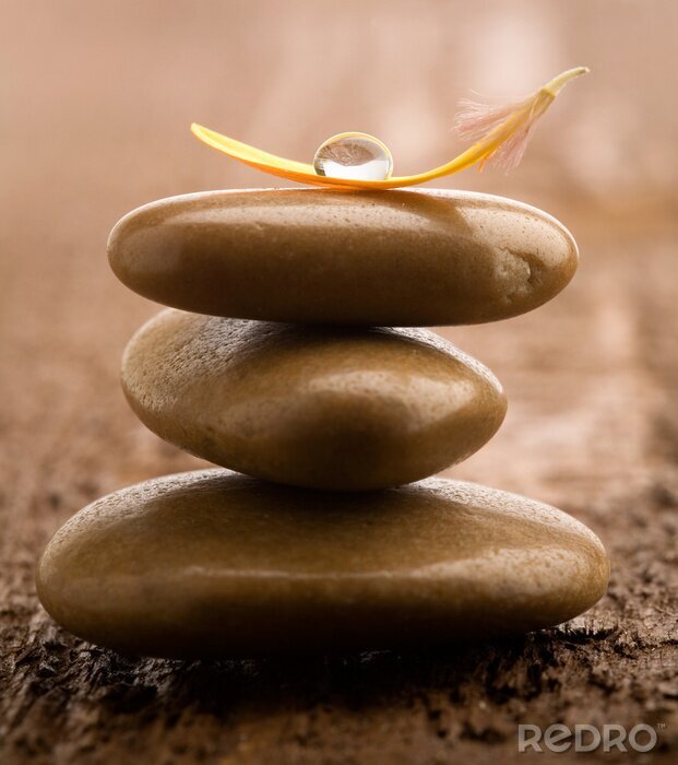 Poster Warmsteinmassage