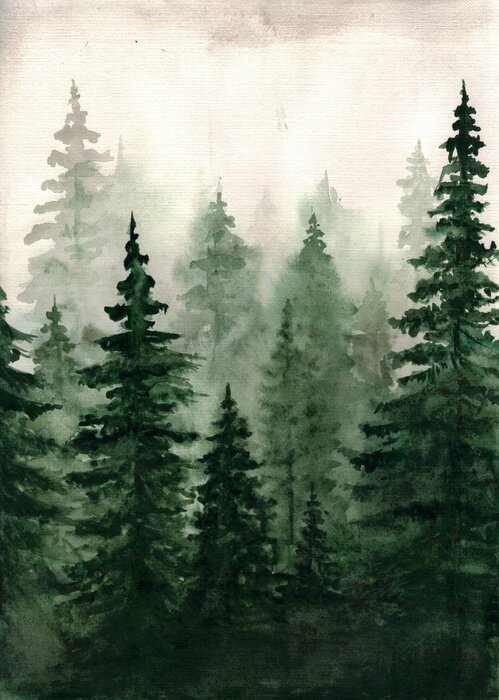 Poster Watercolor drawing. Angel hugging the earth.