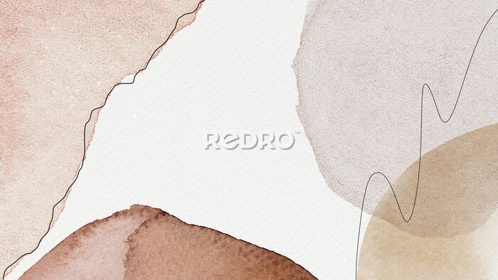 Poster Watercolor patterned banner