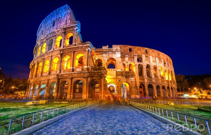 Poster Weg zum Colosseum