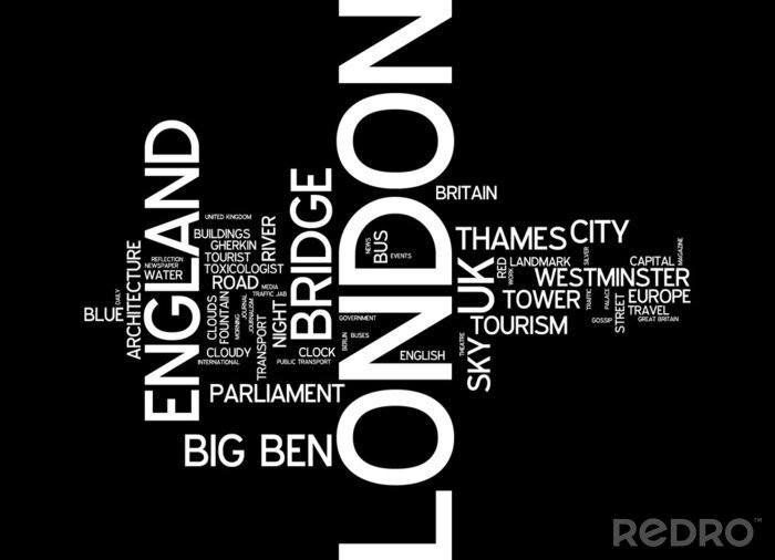 Poster Weiße Inschriften auf schwarzem Hintergrund