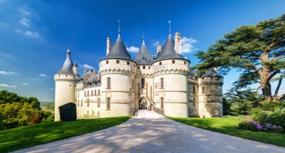 Weißes Schloss in Frankreich
