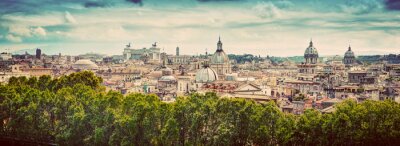 Weites Panorama von Rom