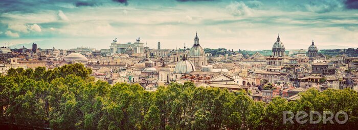 Poster Weites Panorama von Rom