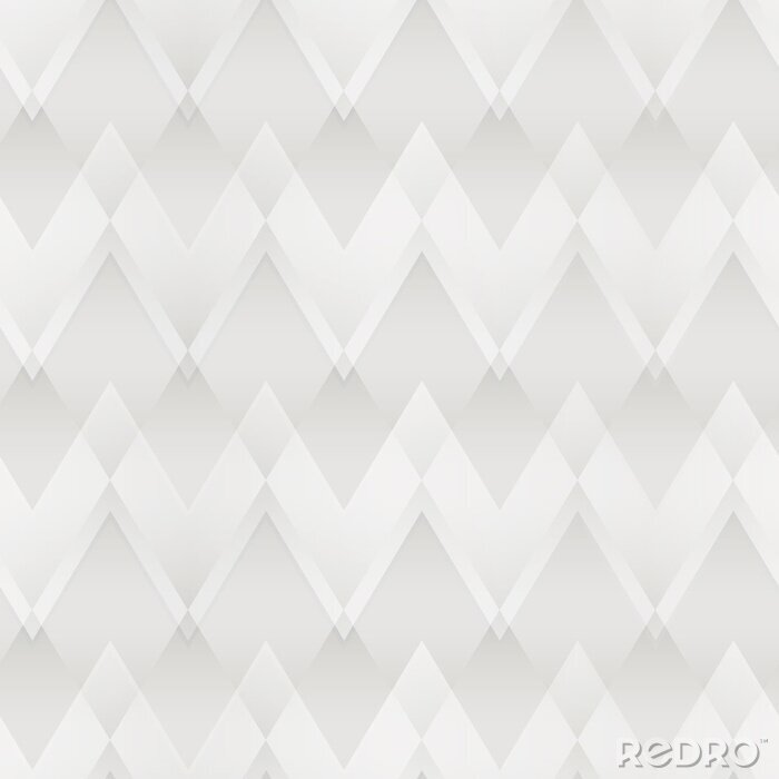 Poster White zigzag seamless pattern