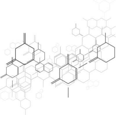 Poster Wissenschaft Molekularstruktur