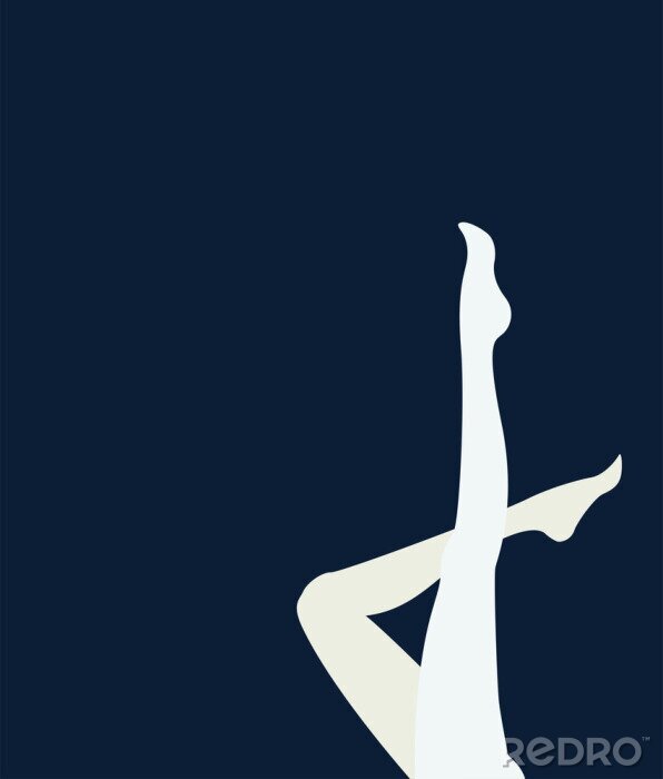 Poster Wohlgeformte Beine einer Frau