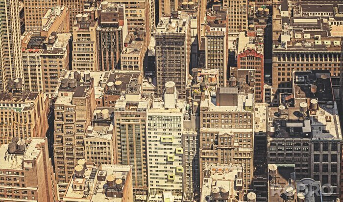 Poster Wolkenkratzer im Stadtzentrum von Manhattan