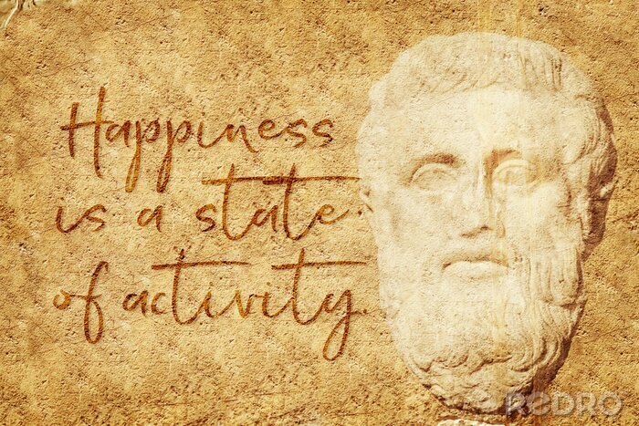 Poster Worte von Aristoteles