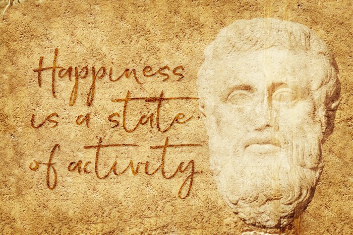 Poster Worte von Aristoteles