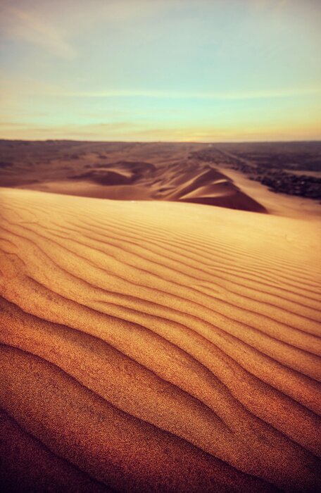 Poster Wüstenhügel von Peru