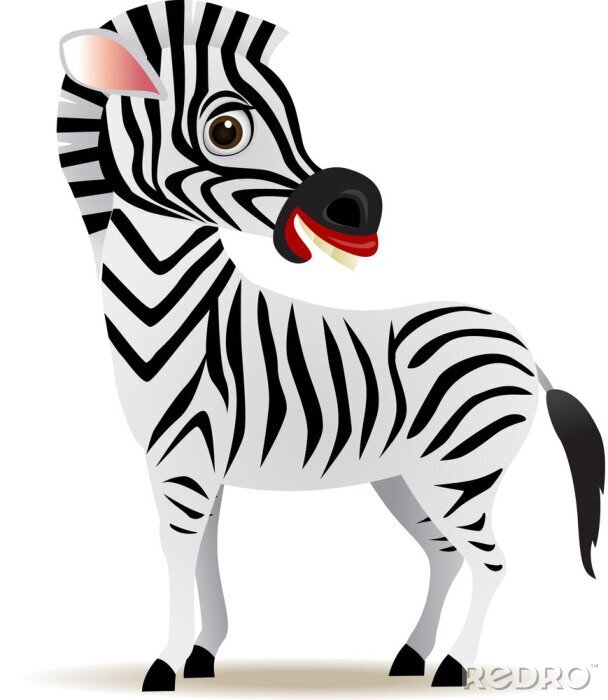 Poster Zebra cartoon