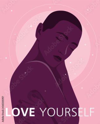 Poster Zeit, sich selbst zu akzeptieren