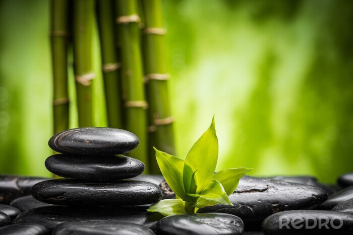 Poster Zen Steine schwarze