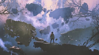 Zerfallende Welt im Fantasy-Stil