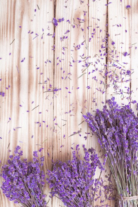 Poster Zerkleinerte Lavendelsträuße