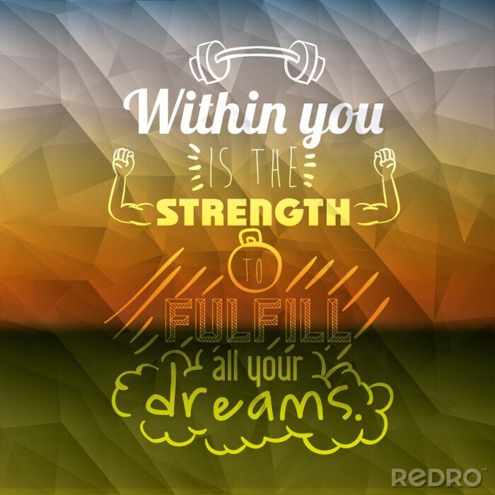 Poster Zitat für Sportler