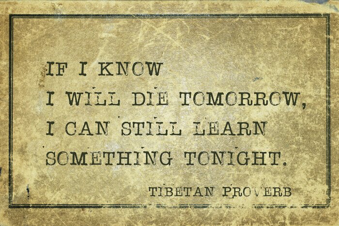 Poster Zitat Leben und Tod