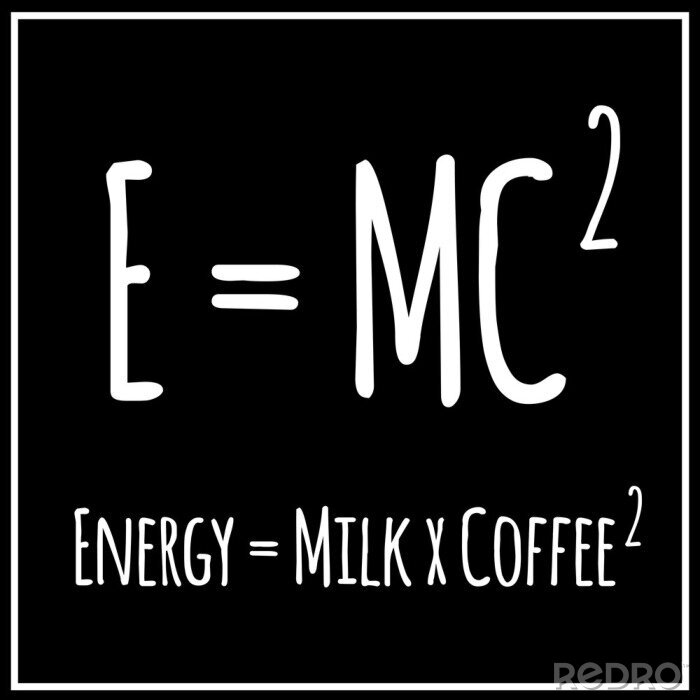 Poster Zitat mit Kaffee