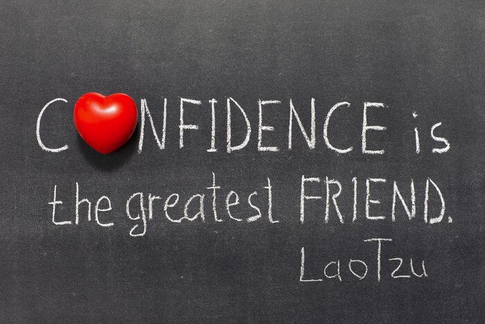 Poster Zitat über Selbstvertrauen