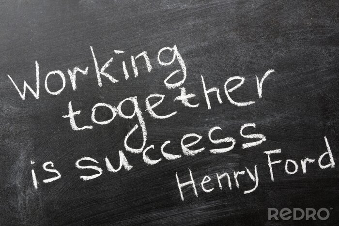 Poster Zitat über Teamarbeit