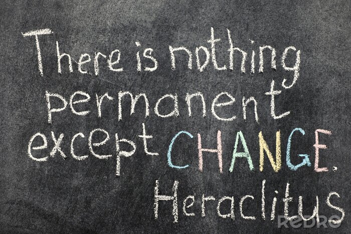 Poster Zitat  über Veränderung