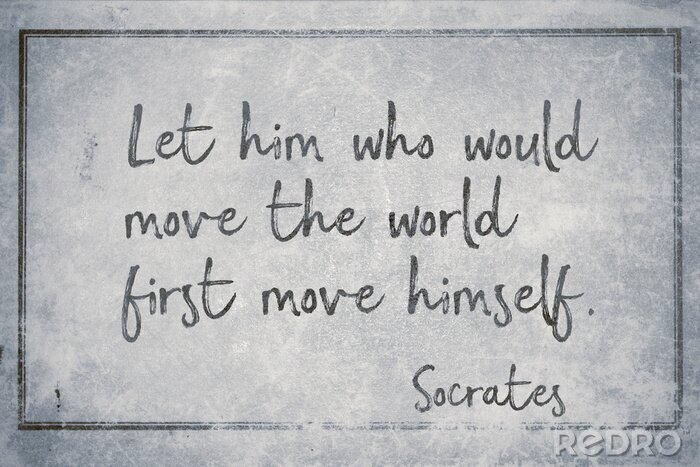Poster Zitat von Sokrates