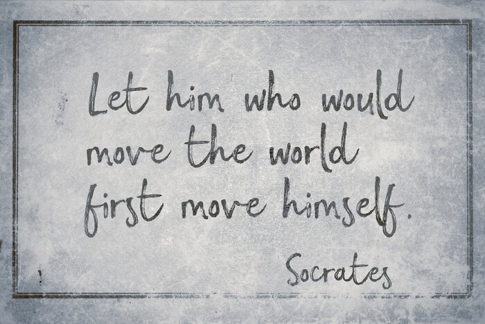 Poster Zitat von Sokrates