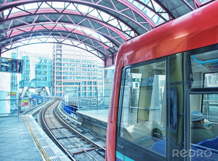 Poster Zug im Tunnel