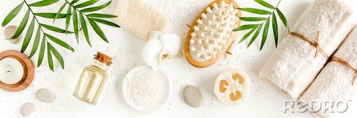 Poster Zusammensetzung mit Öko-Kosmetik