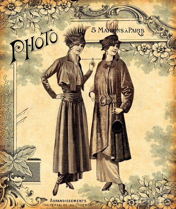 Poster Zwei modische Frauen
