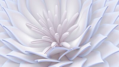 Sticker 3d-Blumen in Nahaufnahme einer Pflanzenstruktur