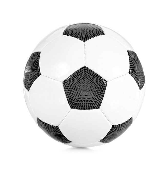 Sticker 3D Fußball Grafik mit Ball