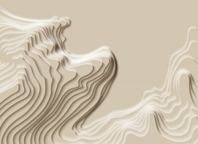 Sticker 3D-Oberfläche, inspiriert von Ebenen auf einer Landkarte