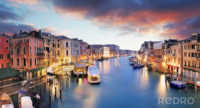 Sticker 3d venedig abendzeit