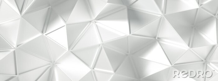 Sticker 3d weiße Oberfläche mit geometrischen Formen