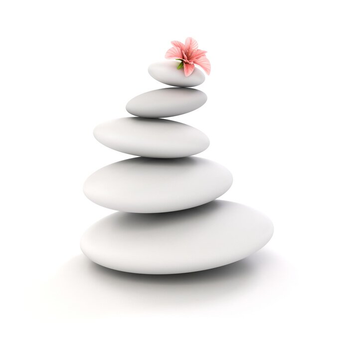 Sticker 3d Zen-Spa-Steine