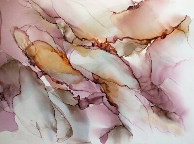 Fototapete Abstract colorful background, wallpaper. Mixing acrylic paints. Modern art. Marble texture. Alcohol ink colors translucent. Alcohol Abstract contemporary art fluid. Contrast Ink pattern