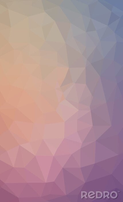 Sticker abstract triangular background texture, low poly style full color spectrum rainbow