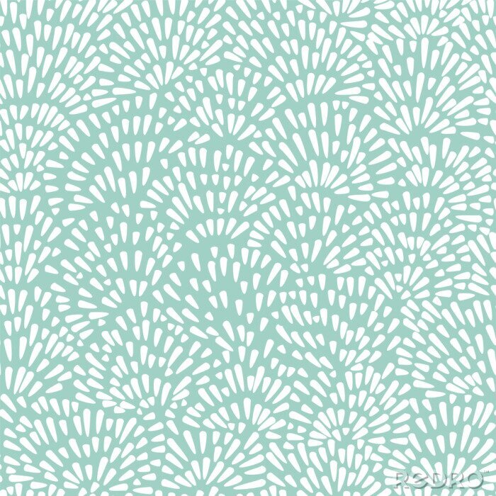 Sticker Abstrakte Tropfen auf grünem Hintergrund