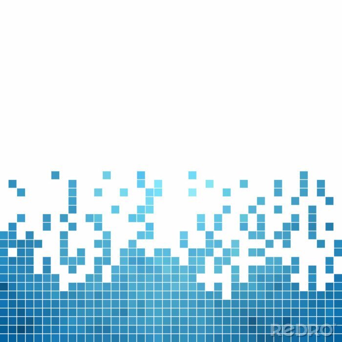 Sticker Abstrakte Vektor quadratischen Pixel Mosaik Hintergrund