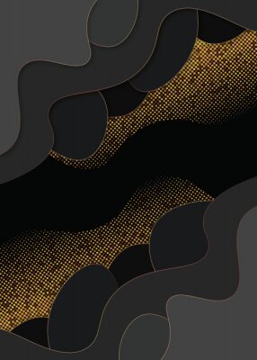 Sticker Abstrakter Hintergrund 3D-Effekt