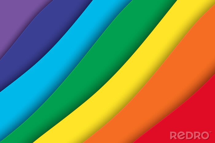 Sticker Abstrakter Regenbogen-Hintergrund