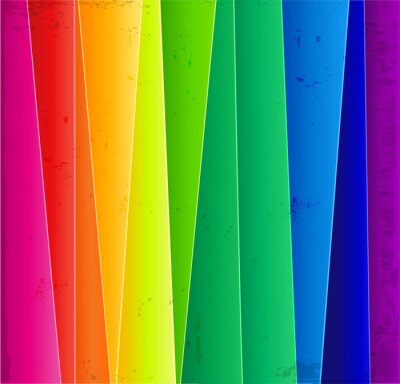 Sticker Abstrakter Regenbogenhintergrund der geneigten Linien
