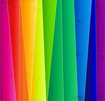 Sticker Abstrakter Regenbogenhintergrund der geneigten Linien